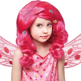 Mia and Me Kostüm Deluxe inkl. Perücke für Kinder 3-8 Jahre pink Kleid mit Flügeln Filmheld Serienheld Fasching Karneval Mottoparty Kinderfasching Kindergeburtstag