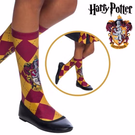 Gryffindor Socken rot-gelb kariert Harry Potter Kostüm-Zubehör Fasching Karneval Mottoparty Gryffindor Socken rot-gelb kariert Harry Potter Kostüm-Zubehör Fasching Karneval Mottoparty