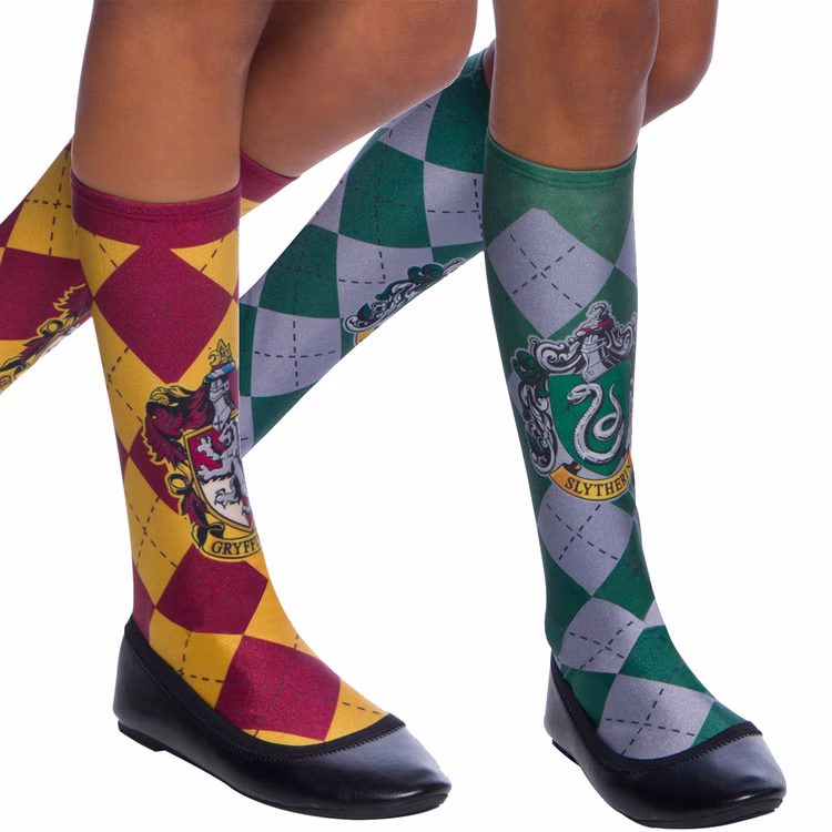 Slytherin Socken grün-silbern kariert Harry Potter Kostüm-Zubehör Fasching Karneval Mottoparty Slytherin Socken grün-silbern kariert Harry Potter Kostüm-Zubehör Fasching Karneval Mottoparty