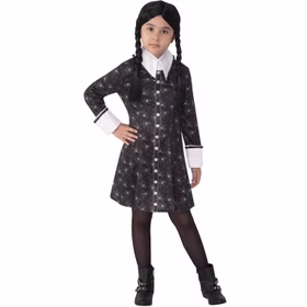 Wednesday Kostüm Wednesday Addams Kleid für Kinder 8-10 Jahre schwarz Halloween Serie The Addams Family Fasching Karneval Mottoparty Kinderfasching Familienkostüm Wednesday Kostüm Wednesday Addams Kleid für Kinder 8-10 Jahre schwarz Halloween Serie The Addams Family Fasching Karneval Mottoparty Kinderfasching Familienkostüm