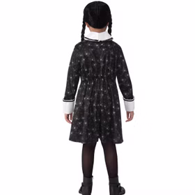 Wednesday Kostüm Wednesday Addams Kleid für Kinder 8-10 Jahre schwarz Halloween Serie The Addams Family Fasching Karneval Mottoparty Kinderfasching Familienkostüm Wednesday Kostüm Wednesday Addams Kleid für Kinder 8-10 Jahre schwarz Halloween Serie The Addams Family Fasching Karneval Mottoparty Kinderfasching Familienkostüm