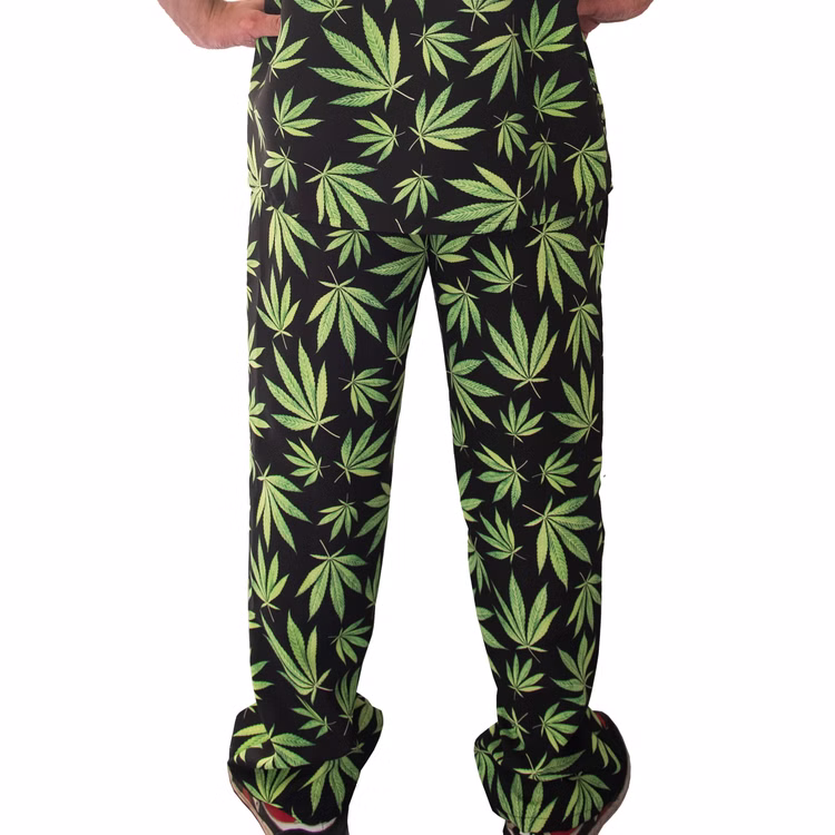 Cannabis Hose schwarz & grünen Hanf-Blättern für Herren Gr. 50-58 JGA Beachparty Freizeit-Look Sommerhemd Fasching Karneval Mottoparty Cannabis Hose schwarz & grünen Hanf-Blättern für Herren Gr. 50-58 JGA Beachparty Freizeit-Look Sommerhemd Fasching Karneval Mottoparty