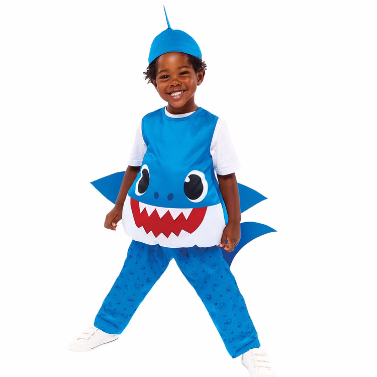Baby Shark Kostüm kleiner Hai für Kinder Gr. 92-104 blau Tier Lizenz-Kostüm Tierkostüm Meeresbewohner Raubtier Fasching Karneval Mottoparty Kinderfasching Baby Shark Kostüm kleiner Hai für Kinder Gr. 92-104 blau Tier Lizenz-Kostüm Tierkostüm Meeresbewohner Raubtier Fasching Karneval Mottoparty Kinderfasching