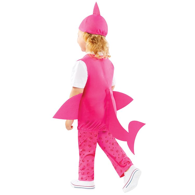 Baby Shark Kostüm kleiner Hai rosa für Kinder Baby Shark Kostüm kleiner Hai für Kinder Gr. 92-104 rosa Tier Lizenz-Kostüm Tierkostüm Meeresbewohner Raubtier Fasching Karneval Mottoparty Kinderfasching