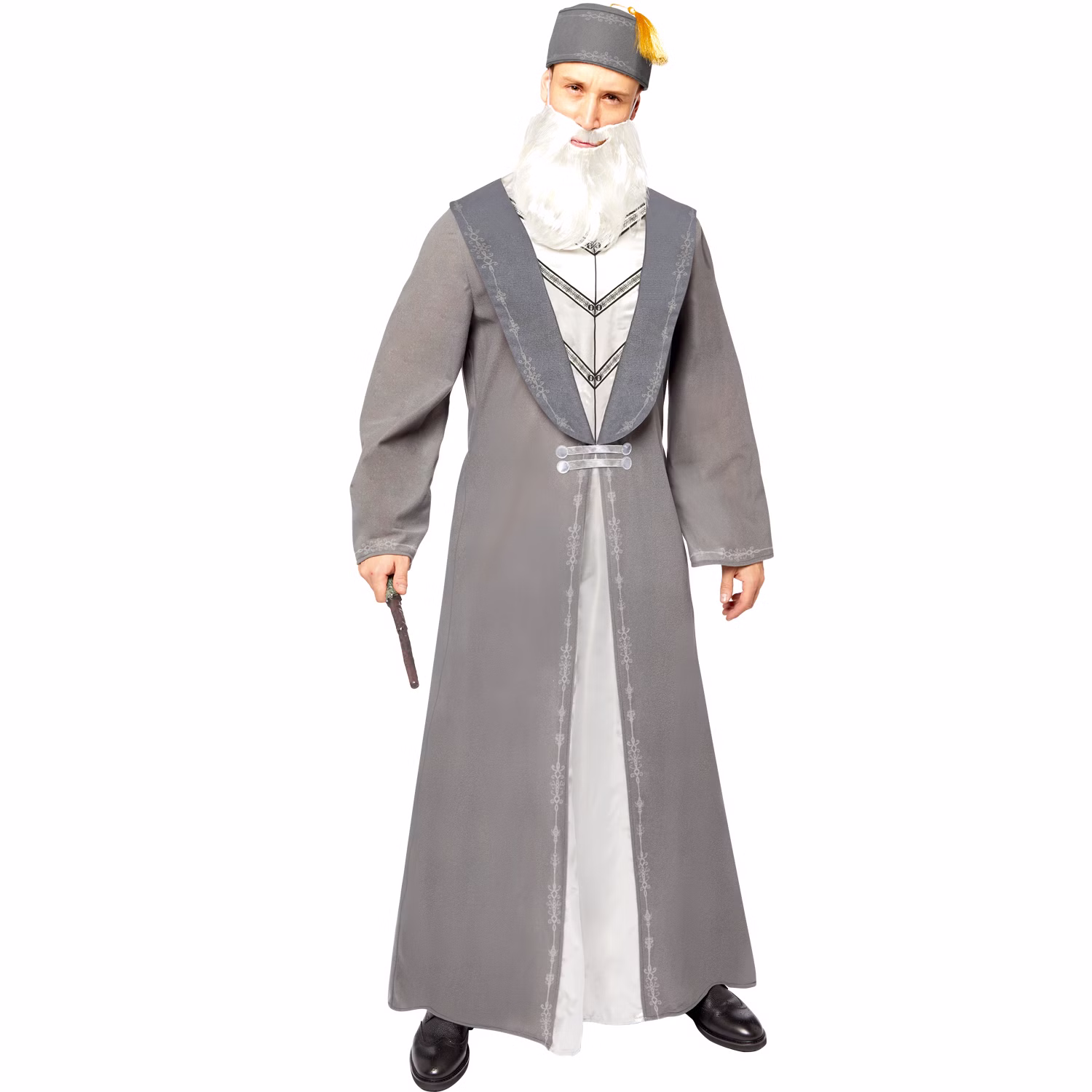 Dumbledore Kostüm Harry Potters Schulleiter für Herren Gr. M-XL grau Fasching Karneval Mottoparty Paar- und Gruppenkostüm Lizenzkostüm Dumbledore Kostüm Harry Potters Schulleiter für Herren Gr. M-XL grau Fasching Karneval Mottoparty Paar- und Gruppenkostüm Lizenzkostüm