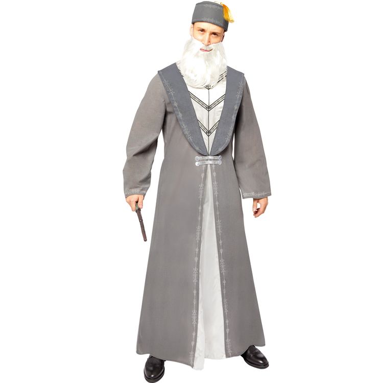 Dumbledore Kostüm Harry Potters Schulleiter für Herren Dumbledore Kostüm Harry Potters Schulleiter für Herren Gr. M-XL grau Fasching Karneval Mottoparty Paar- und Gruppenkostüm Lizenzkostüm