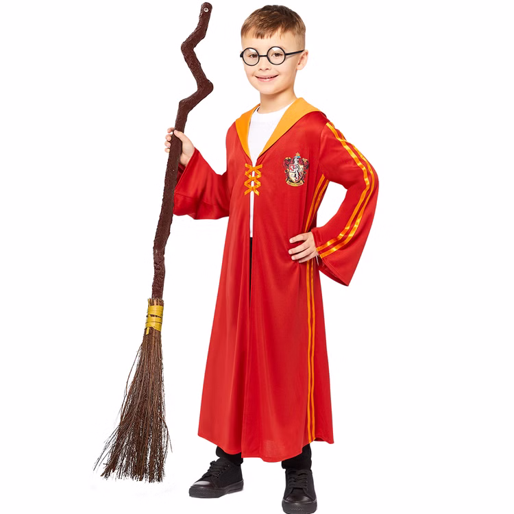 Harry Potter Kostüm Quidditch Umhang Gryffindor für Kinder 4-10 Jahre rot-gold Fasching Karneval Mottoparty Familienkostüm Harry Potter Kostüm Quidditch Umhang Gryffindor für Kinder 4-10 Jahre rot-gold Fasching Karneval Mottoparty Familienkostüm