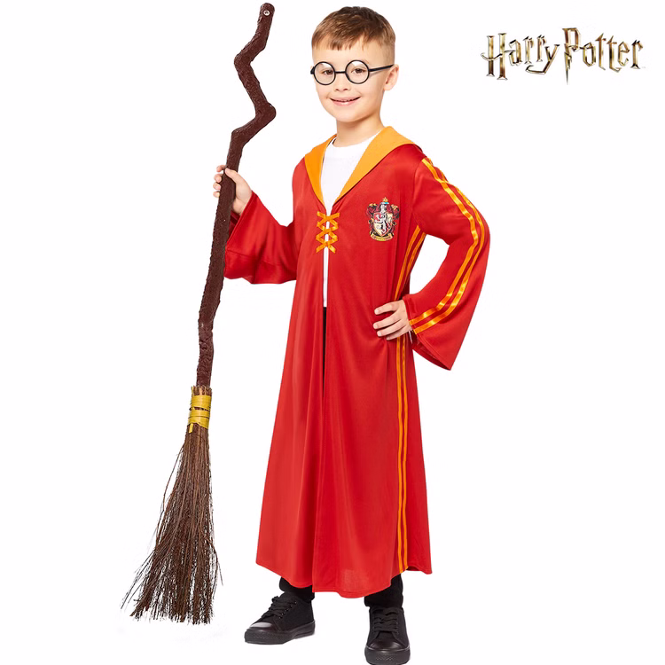 Harry Potter Kostüm Quidditch Umhang Gryffindor für Kinder 4-10 Jahre rot-gold Fasching Karneval Mottoparty Familienkostüm Harry Potter Kostüm Quidditch Umhang Gryffindor für Kinder 4-10 Jahre rot-gold Fasching Karneval Mottoparty Familienkostüm