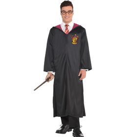 Harry Potter Kostüm Gryffindor Umhang mit Zauberstab für Herren Gr. M-XXL Hogwarts Zauberer Zauberschüler Film Filmheld Fasching Karneval Mottoparty Paar- und Gruppenkostüme