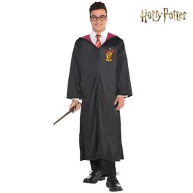 Harry Potter Kostüm Gryffindor Umhang mit Zauberstab für Herren Gr. M-XXL Hogwarts Zauberer Zauberschüler Film Filmheld Fasching Karneval Mottoparty Paar- und Gruppenkostüme