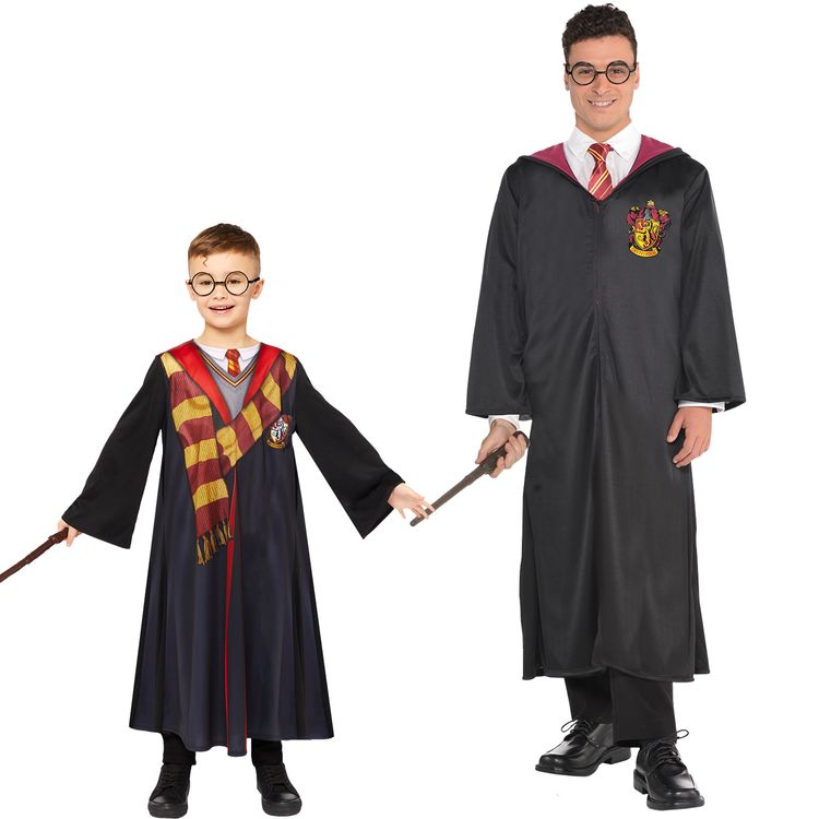 Harry Potter Kostüm Gryffindor Umhang mit Zauberstab für Herren Harry Potter Kostüm Gryffindor Umhang mit Zauberstab für Herren Gr. M-XXL Hogwarts Zauberer Zauberschüler Film Filmheld Fasching Karneval Mottoparty Paar- und Gruppenkostüme