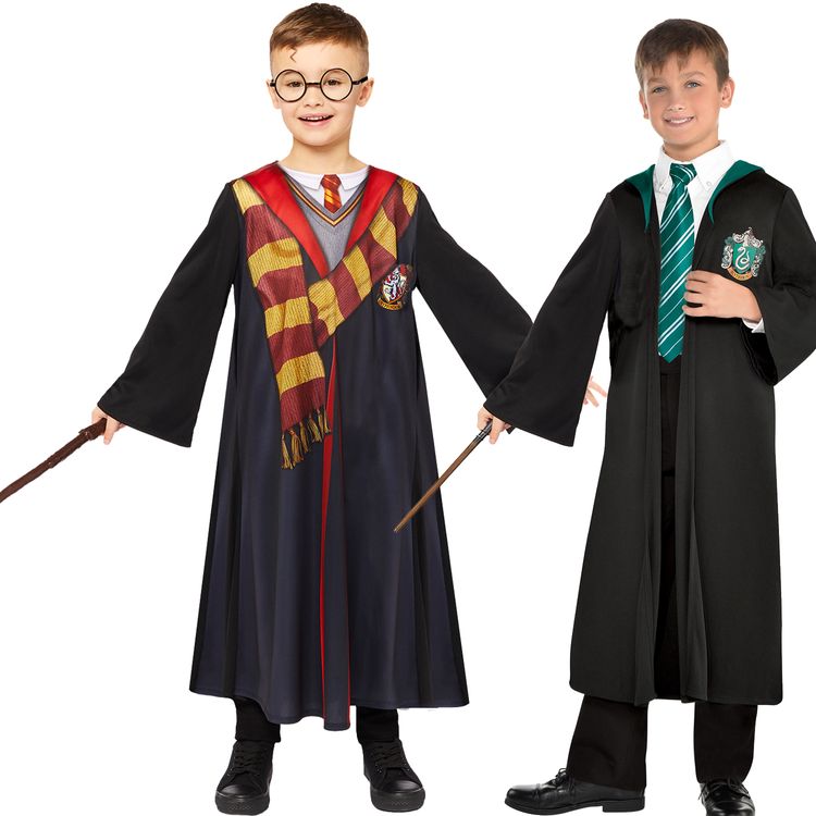 Slytherin Kostüm Malfoy aus Harry Potter Umhang grün für Kinder