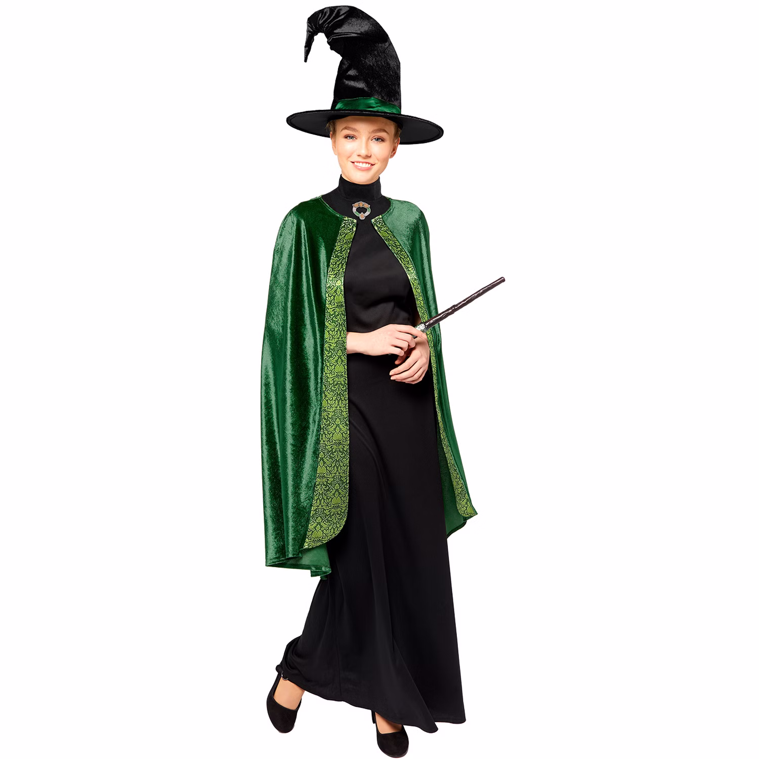 Harry Potter Kostüm Professorin McGonagall für Damen Gr. S-XL grün Hexe Zauberin Lizenzkostüm Fasching Karneval Mottoparty Paar- und Gruppenkostüm Harry Potter Kostüm Professorin McGonagall für Damen Gr. S-XL grün Hexe Zauberin Lizenzkostüm Fasching Karneval Mottoparty Paar- und Gruppenkostüm