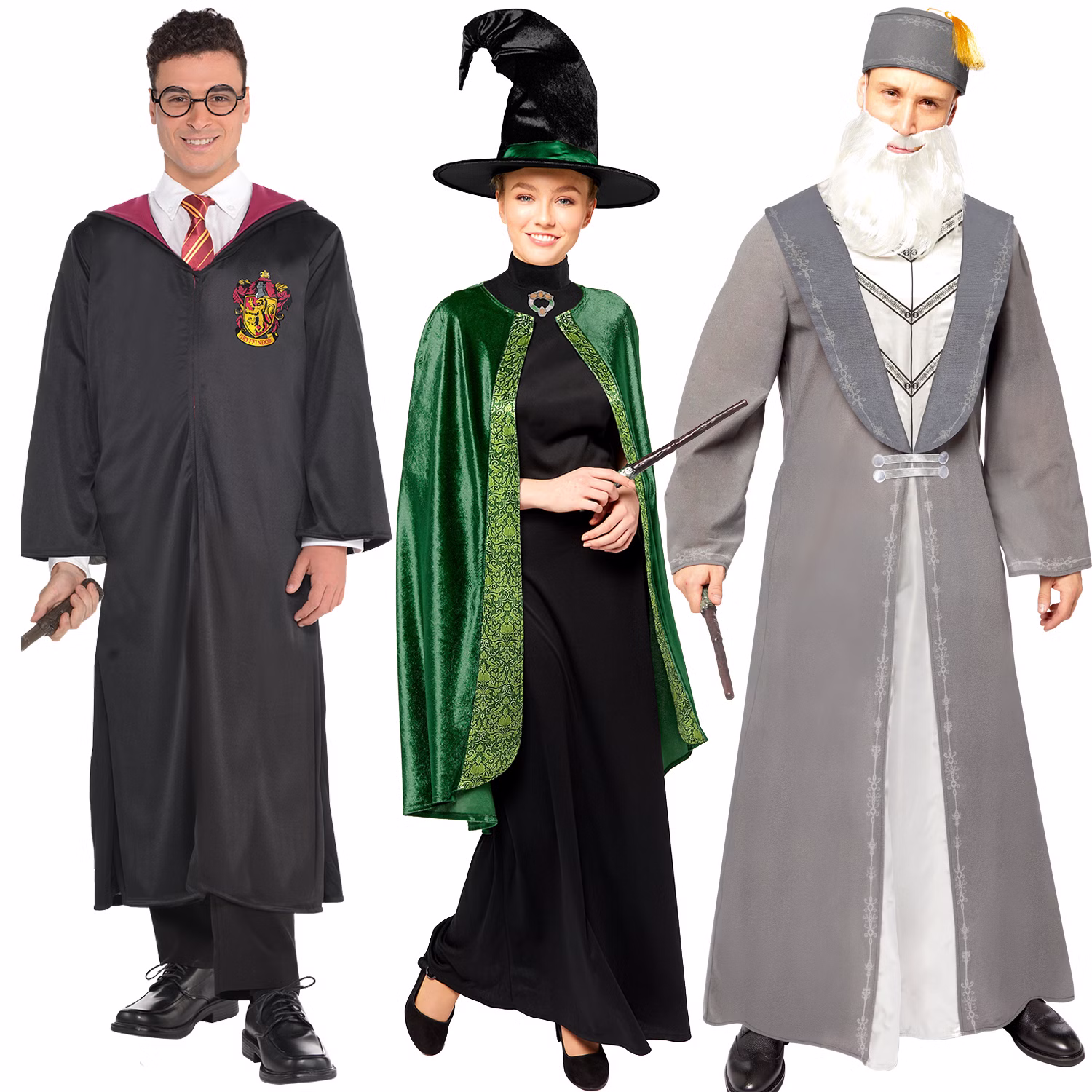 Harry Potter Kostüm Professorin McGonagall für Damen Gr. S-XL grün Hexe Zauberin Lizenzkostüm Fasching Karneval Mottoparty Paar- und Gruppenkostüm Harry Potter Kostüm Professorin McGonagall für Damen Gr. S-XL grün Hexe Zauberin Lizenzkostüm Fasching Karneval Mottoparty Paar- und Gruppenkostüm