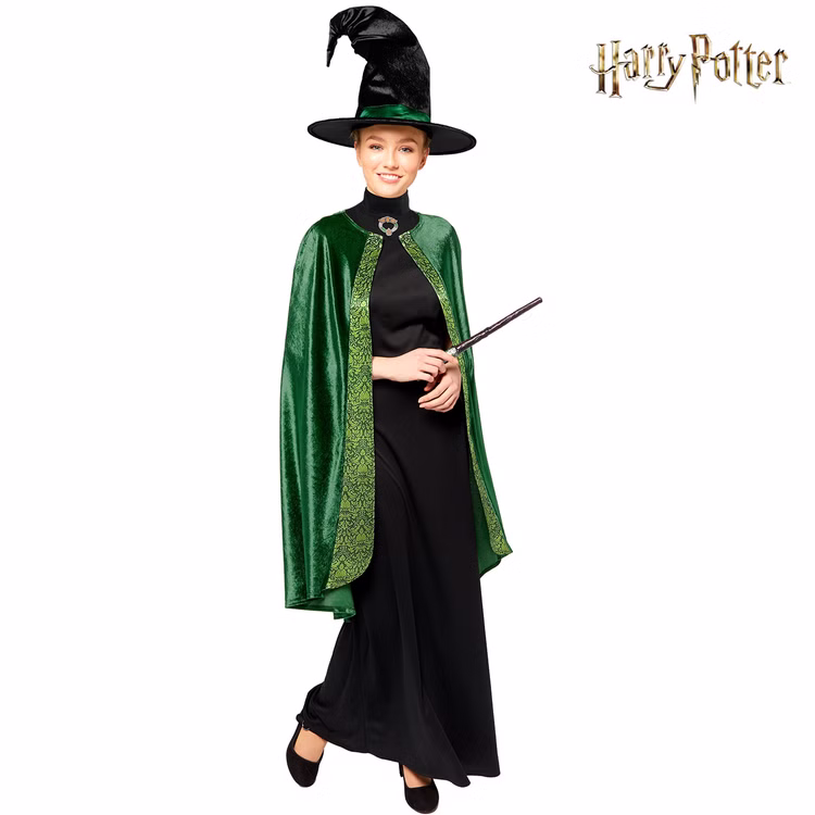 Harry Potter Kostüm Professorin McGonagall für Damen Gr. S-XL grün Hexe Zauberin Lizenzkostüm Fasching Karneval Mottoparty Paar- und Gruppenkostüm Harry Potter Kostüm Professorin McGonagall für Damen Gr. S-XL grün Hexe Zauberin Lizenzkostüm Fasching Karneval Mottoparty Paar- und Gruppenkostüm