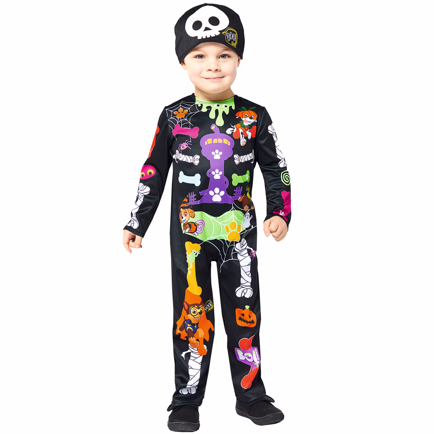 Paw Patrol Kostüm Halloween Skelett bunt für Kinder 2-6 Jahre Hunde Lizenzkostüm Fasching Karneval Mottoparty Kinderfasching Paw Patrol Kostüm Halloween Skelett bunt für Kinder 2-6 Jahre Hunde Lizenzkostüm Fasching Karneval Mottoparty Kinderfasching