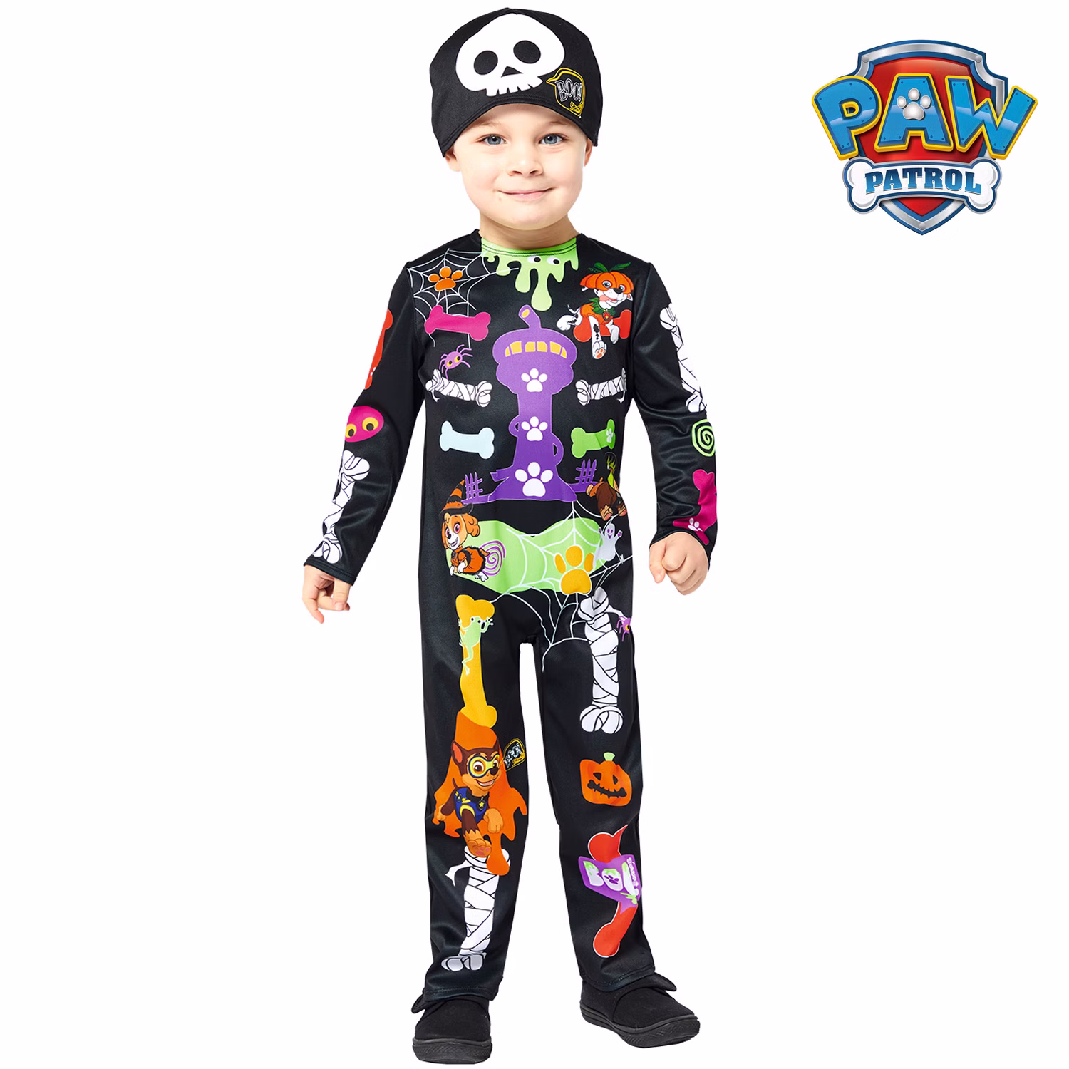 Paw Patrol Kostüm Halloween Skelett bunt für Kinder 2-6 Jahre Hunde Lizenzkostüm Fasching Karneval Mottoparty Kinderfasching Paw Patrol Kostüm Halloween Skelett bunt für Kinder 2-6 Jahre Hunde Lizenzkostüm Fasching Karneval Mottoparty Kinderfasching