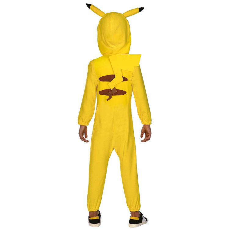 Pokemon Kostüm Pikachu für Kinder 3-10 Jahre gelb Tier Fasching Karneval Mottoparty Lizenzkostüm Manga Comic Serie Kinderfasching