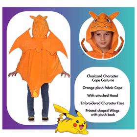 Pokemon Kostüm Glurak für Kinder 8-12 Jahre orange Tier Fasching Karneval Mottoparty Lizenzkostüm Manga Comic Serie Kinderfasching Pokemon Kostüm Glurak für Kinder 8-12 Jahre orange Tier Fasching Karneval Mottoparty Lizenzkostüm Manga Comic Serie Kinderfasching