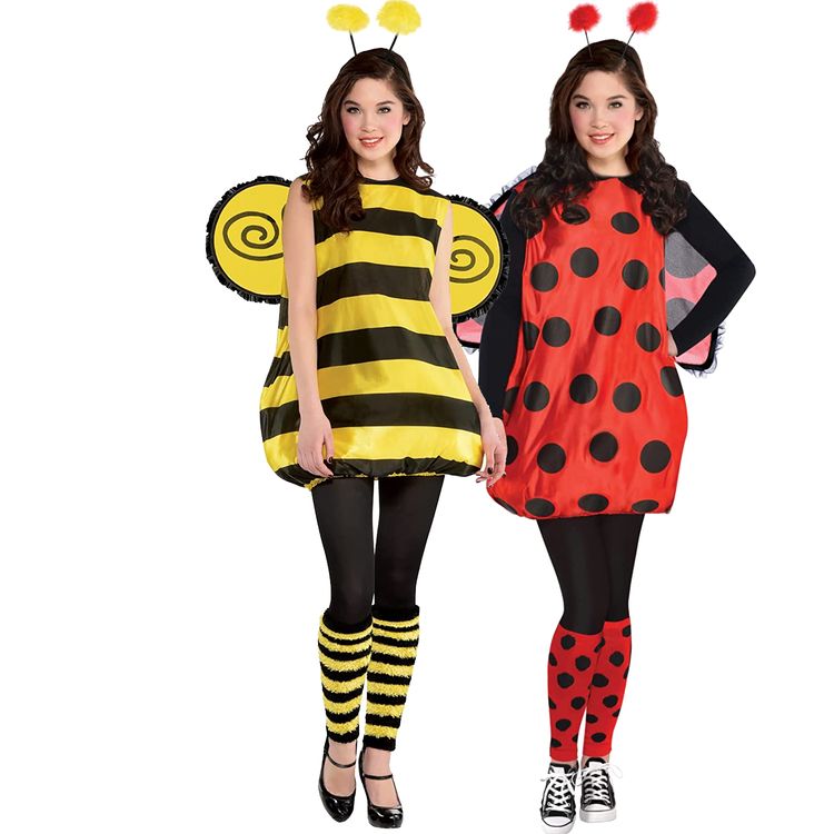 Bienen Kostüm Maite mit Flügeln für Teenager 14-16 Jahre gelb Tier Tierkostüm Fasching Karneval Mottoparty Kinderfasching Gruppenkostüm Familienkostüm