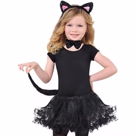 Katzen Kostüm Zubehör-Set schwarz Haarreif Schwanz & Fliege für Kinder Fasching Karneval Mottoparty Tier Tierkostüm Kinderfasching Kindergeburtstag Katzen Kostüm Zubehör-Set schwarz Haarreif Schwanz & Fliege für Kinder Fasching Karneval Mottoparty Tier Tierkostüm Kinderfasching Kindergeburtstag