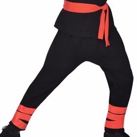 Ninja Kostüm Roter Ninja Drache für Kinder für Kinder 3-14 Jahre Krieger Kämpfer andere Länder Fasching Karneval Mottoparty Kinderfasching Kindergeburtstag