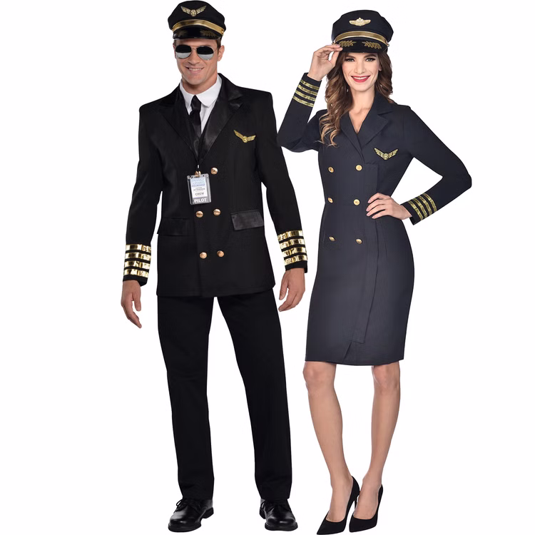 Pilot Kostüm Kapitän Elias für Herren Gr. M-XXL schwarz Uniform Berufe Flugzeugführer Fasching Karneval Mottoparty Paarkostüm Pilot Kostüm Kapitän Elias für Herren Gr. M-XXL schwarz Uniform Berufe Flugzeugführer Fasching Karneval Mottoparty Paarkostüm