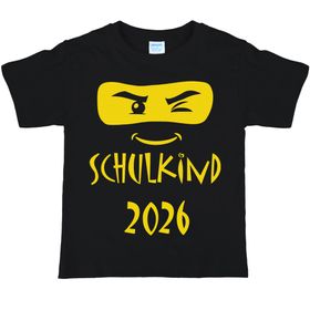 Schulkind T-Shirt ABC-Schütze 2025 von Vorne