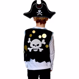 Piraten Kostüm Piratenweste mit Totenkopf-Motiv Hut & Augenklappe für Kinder 3-6 Jahre Seeräuber Fasching Karneval Mottoparty Kindergeburtstag Piraten Kostüm Piratenweste mit Totenkopf-Motiv Hut & Augenklappe für Kinder 3-6 Jahre Seeräuber Fasching Karneval Mottoparty Kindergeburtstag