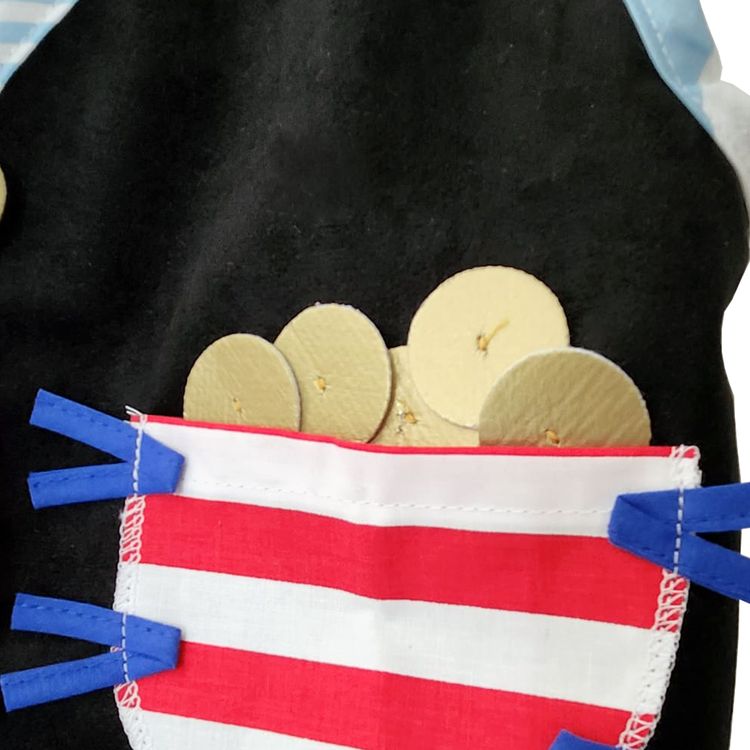 Piraten Kostüm Piratenweste mit Totenkopf-Motiv Hut & Augenklappe für Kinder 3-6 Jahre Seeräuber Fasching Karneval Mottoparty Kindergeburtstag