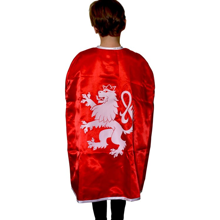 Ritter Kostüm Königs-Umhang rot 77 cm lang mit Löwen-Emblem für Kinder Ritter Kostüm Königs-Umhang rot 77 cm lang mit Löwen-Emblem für Kinder Ritter-Umhang Ritterfest Mittelalterfest Ritterturnier Rollenspiel Fasching Karneval Mottoparty Kindergeburtstag Kinderfasching