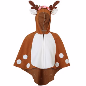 Reh Kostüm Rehkitz Fanny mit Blumengeweih für Kinder Gr. 98-116 braun Tier Cape Tierkostüm Umhang Fasching Karneval Mottoparty Kinderfasching Reh Kostüm Rehkitz Fanny mit Blumengeweih für Kinder Gr. 98-116 braun Tier Cape Tierkostüm Umhang Fasching Karneval Mottoparty Kinderfasching