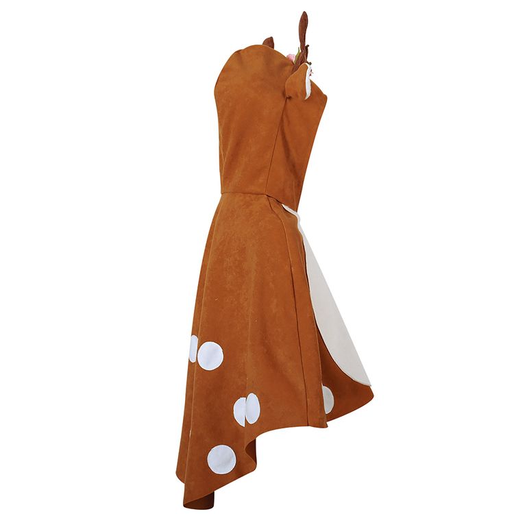 Reh Kostüm Rehkitz Fanny mit Blumengeweih für Kinder Reh Kostüm Rehkitz Fanny mit Blumengeweih für Kinder Gr. 98-116 braun Tier Cape Tierkostüm Umhang Fasching Karneval Mottoparty Kinderfasching