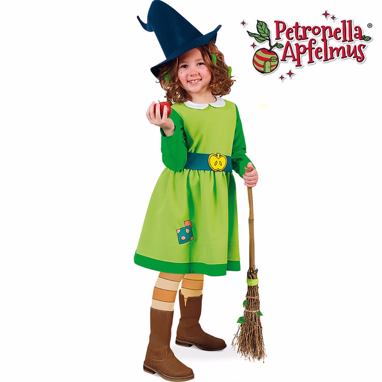 Petronella Apfelmus Deluxe Kostüm Apfelhexe mit Hexenhut für Kinder Gr. 104-140 Lizenzkostüm Hexe Hexenkleid Hexenkostüm Fasching Karneval Mottoparty Kinderfasching Halloween Petronella Apfelmus Deluxe Kostüm Apfelhexe mit Hexenhut für Kinder Gr. 104-140 Lizenzkostüm Hexe Hexenkleid Hexenkostüm Fasching Karneval Mottoparty Kinderfasching Halloween