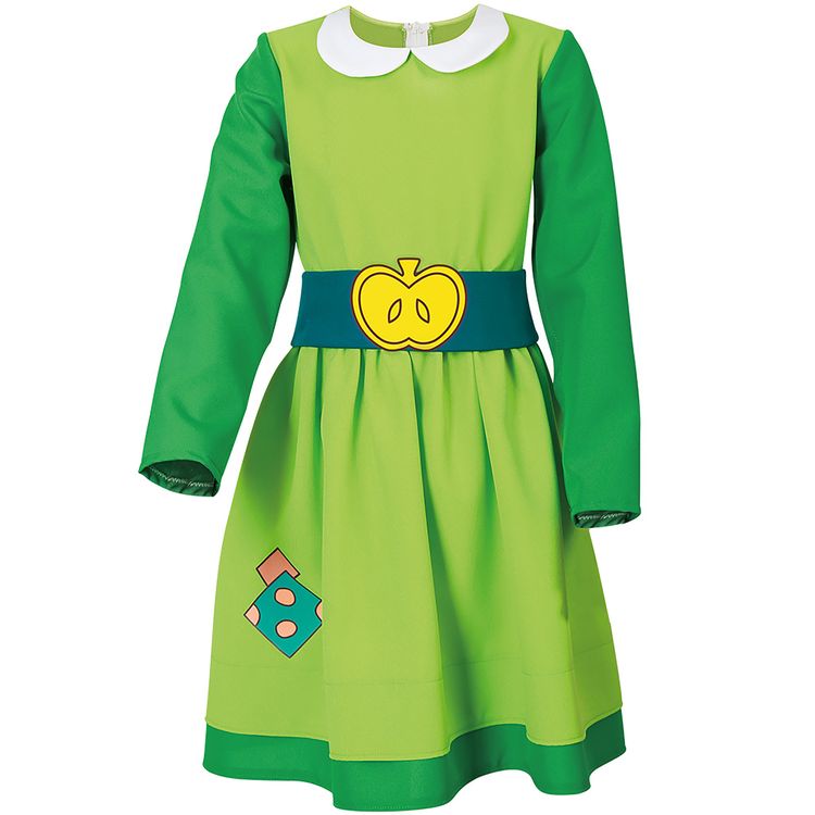 Petronella Apfelmus Deluxe Kostüm Apfelhexe mit Hexenhut für Kinder Gr. 104-140 Lizenzkostüm Hexe Hexenkleid Hexenkostüm Fasching Karneval Mottoparty Kinderfasching Halloween