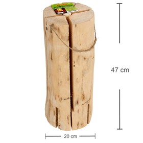 8x Schwedenfeuer 47 x 18 cm naturbelassenes Holz 120 min Brenndauer Outdoor 8 Stück Naturholz Garten Grillen Sommerparty