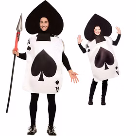 Spielkarten Kostüm Ass Kartenblatt für Erwachsene Gr. M/L rot schwarz Fasching Karneval Mottoparty Paarkostüm Gruppenkostüm Spielkarten Kostüm Ass Kartenblatt für Erwachsene Gr. M/L rot schwarz Fasching Karneval Mottoparty Paarkostüm Gruppenkostüm