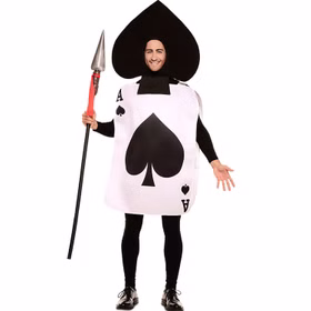 Spielkarten Kostüm Ass Kartenblatt für Erwachsene Gr. M/L rot schwarz Fasching Karneval Mottoparty Paarkostüm Gruppenkostüm Spielkarten Kostüm Ass Kartenblatt für Erwachsene Gr. M/L rot schwarz Fasching Karneval Mottoparty Paarkostüm Gruppenkostüm