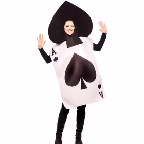 Spielkarten Kostüm Ass Kartenblatt für Erwachsene Gr. M/L rot schwarz Fasching Karneval Mottoparty Paarkostüm Gruppenkostüm Spielkarten Kostüm Ass Kartenblatt für Erwachsene Gr. M/L rot schwarz Fasching Karneval Mottoparty Paarkostüm Gruppenkostüm