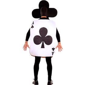 Spielkarten Kostüm Ass Kartenblatt für Erwachsene Gr. M/L rot schwarz Fasching Karneval Mottoparty Paarkostüm Gruppenkostüm 