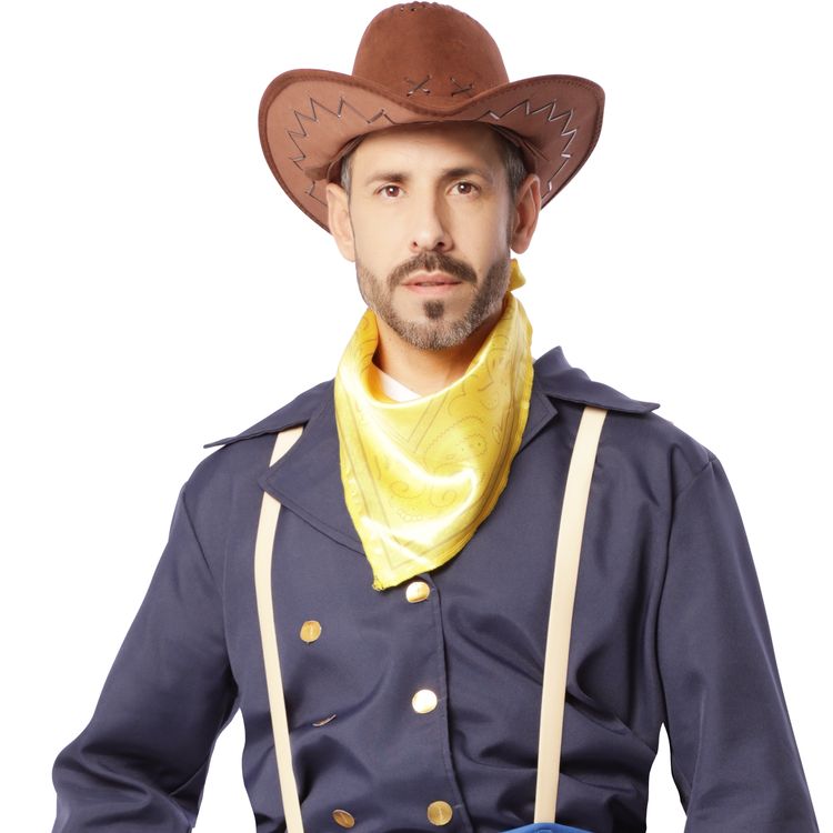 Cowboy Kostüm Nordstaatler Captain John Wayne für Herren Gr. M-XL blau Western Wilder Westen Cowboy und Indianer Fasching Karneval Mottoparty Filmheld