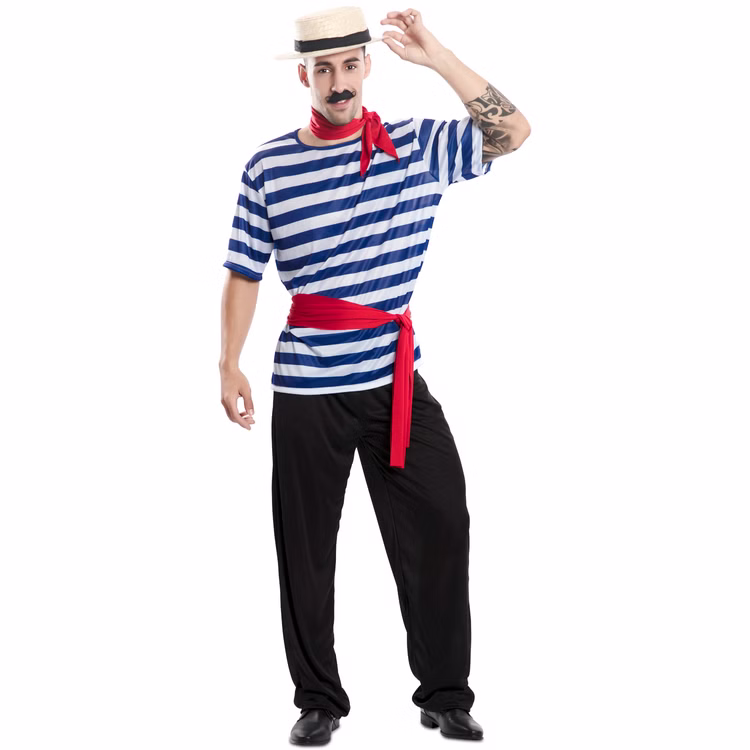 Gondoliere Kostüm Leonardo Venezia für Herren Gr. M/L Berufe Fasching Karneval Mottoparty Gondoliere Kostüm Leonardo Venezia für Herren Gr. M/L Berufe Fasching Karneval Mottoparty