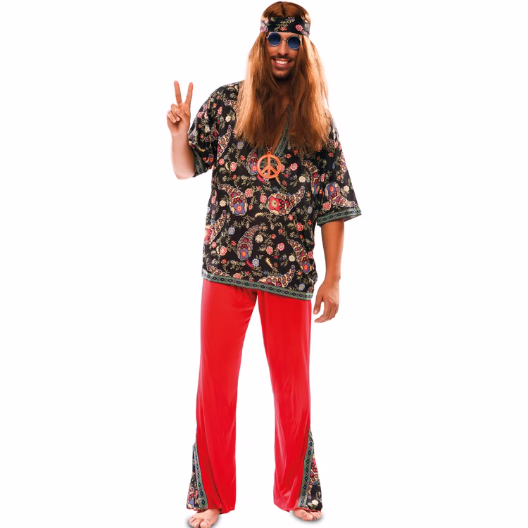Hippie Kostüm Torsten 70er Jahre Retro für Herren Gr. M/L bunt Fasching Karneval Mottoparty Paarkostüm Gruppenkostüm Schlagermove Hippie Kostüm Torsten 70er Jahre Retro für Herren Gr. M/L bunt Fasching Karneval Mottoparty Paarkostüm Gruppenkostüm Schlagermove