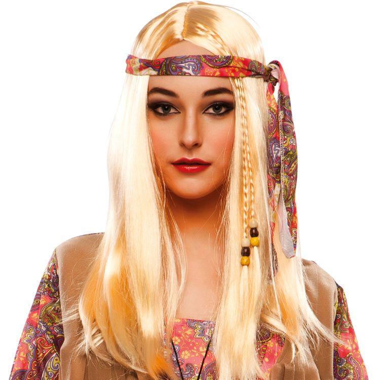 Hippie Kostüm Sabine 70er Jahre Vintage-Look für Damen Hippie Kostüm Sabine 70er Jahre Vintage-Look für Damen Gr. M/L Kleid bunt Retro Fasching Karneval Mottoparty Paarkostüm Gruppenkostüm Schlagermove