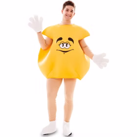 Gelbe Schokolinse Kostüm Sweet Candy für Erwachsene Gr. M/L rot Fasching Karneval Mottoparty Unisex-Kostüm Paarkostüm Gruppenkostüm Lebensmittel Süßigkeit Gelbe Schokolinse Kostüm Sweet Candy für Erwachsene Gr. M/L rot Fasching Karneval Mottoparty Unisex-Kostüm Paarkostüm Gruppenkostüm Lebensmittel Süßigkeit