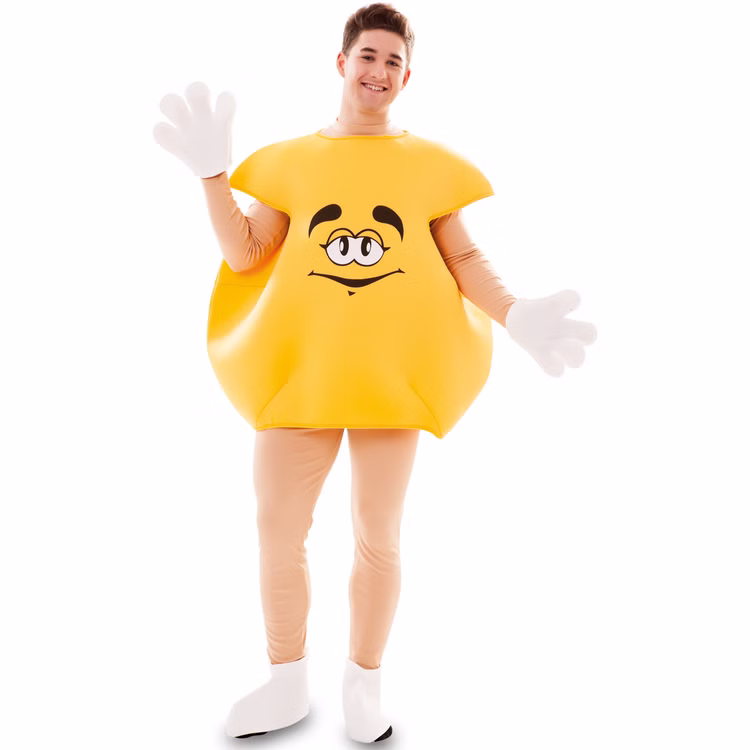 Gelbe Schokolinse Kostüm Sweet Candy für Erwachsene Gr. M/L rot Fasching Karneval Mottoparty Unisex-Kostüm Paarkostüm Gruppenkostüm Lebensmittel Süßigkeit Gelbe Schokolinse Kostüm Sweet Candy für Erwachsene Gr. M/L rot Fasching Karneval Mottoparty Unisex-Kostüm Paarkostüm Gruppenkostüm Lebensmittel Süßigkeit