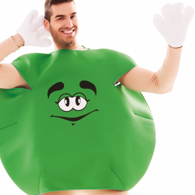 Grüne Schokolinse Kostüm Sweet Candy für Erwachsene Gr. M/L rot Fasching Karneval Mottoparty Unisex-Kostüm Paarkostüm Gruppenkostüm Lebensmittel Süßigkeit Grüne Schokolinse Kostüm Sweet Candy für Erwachsene Gr. M/L rot Fasching Karneval Mottoparty Unisex-Kostüm Paarkostüm Gruppenkostüm Lebensmittel Süßigkeit
