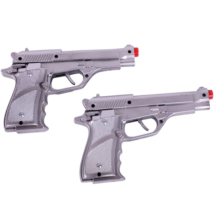 Doppel-Holster inkl. silbernen Spielzeug-Waffen mit Kunstleder Polizei-Gürtel für Erwachsene Doppel-Holster inkl. silbernen Spielzeug-Waffen mit Kunstleder Polizei-Gürtel für Erwachsene Accessoire Spielzeug-Pistolen Fasching Karneval Mottoparty