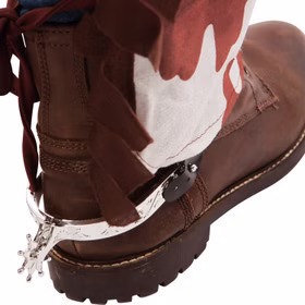 Cowboy Sporen silberne Räder 20 cm für Reiterstiefel für Herren Kostüm-Zubehör Western Western-Reiten Wilder Westen Accessoire Fasching Karneval Mottoparty Cowboy Sporen silberne Räder 20 cm für Reiterstiefel für Herren Kostüm-Zubehör Western Western-Reiten Wilder Westen Accessoire Fasching Karneval Mottoparty