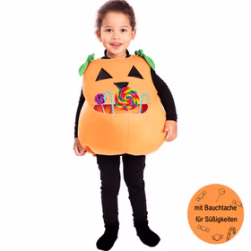 Kürbis Kostüm mit großer Bauchtasche für Süßigkeiten sammeln Halloween Süßes oder Saures für Kinder Fasching Karneval Mottoparty Kinderfasching Kinderkostüm Kürbis Kostüm mit großer Bauchtasche für Süßigkeiten sammeln Halloween Süßes oder Saures für Kinder Fasching Karneval Mottoparty Kinderfasching Kinderkostüm